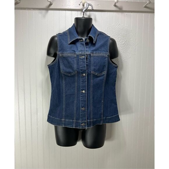 ADDITIONS By Chico’s Denim Vest - Picture 1 of 4
